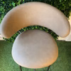 Calligaris Oleandro Fixed Barstools in Bronze & Deserto