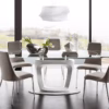 Orbital Glass Extending Table by Calligaris