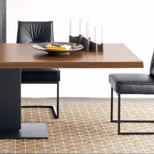 Romy Soft Leather Cantilever Chair by Calligaris