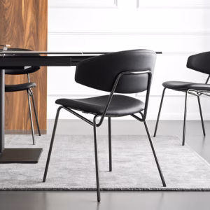 Sophia Skuba/Leather Chair by Calligaris