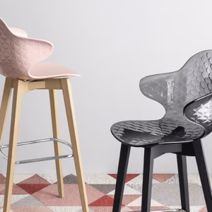 Saint Tropez Wood Stool by Calligaris