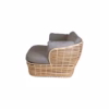 Cane-line Basket lounge chair, incl. Cane-line AirTouch cushion set