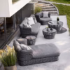 Cane-line Basket lounge chair, incl. Cane-line AirTouch cushion set