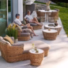 Cane-line Basket lounge chair, incl. Cane-line AirTouch cushion set