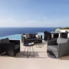 Cane-line Outdoor Diamond Lounge Chair with Quick Dry Cushions
