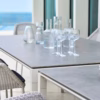 Cane-line Pure Outdoor Dining Table 200 x 100cm - Light Grey/Aluminium 