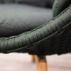 Cane-line Outdoor Peacock Lounge Chair - Teak/Dark Grey