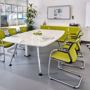 Vitra Unix Cantilever Base Chair, Fabric Upholstery