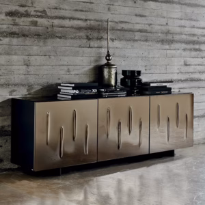 Cattelan Italia Carnaby Sideboard, 2 or 3 doors, moka, white, graphite or titanium