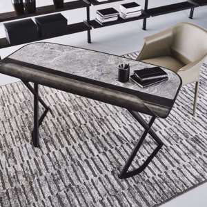 Cattelan Italia COCOON Keramik Desk, titanium, bronze or black