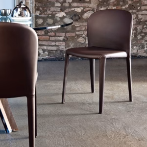 Cattelan Italia Daisy Chair, Fabric, Nubuck, Leather Upholstery