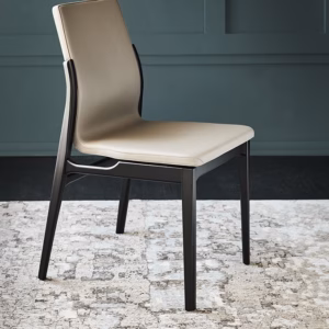Cattelan Italia Ginevra Dining Chair, fabric, synthetic nubuck, micro nubuck, synthetic leather, soft leather