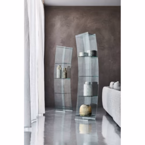 Cattelan Italia Open Wind Showcase in Clear Glass