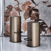 Cattelan Italia Pancho Stool, Brushed Bronze or Brushed Grey steel structure