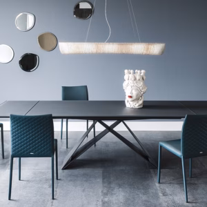 Cattelan Italia Premier Drive Glass Dining Table, rectangular, extendible