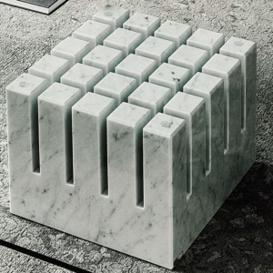 Cattelan Italia Scacco Coffee Table, Square, Rectangular, Glass, Marble