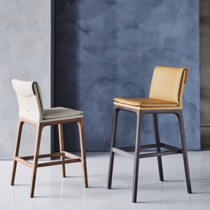 Cattelan Italia Sofia Stool, fabric, synthetic nubuck, micro nubuck, synthetic leather, soft leather