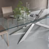 Cattelan Italia Spyder Glass Dining Table, Square, Rectangular or Round Shaped