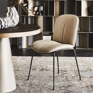 Cattelan Italia Tina Chair, fabric, synthetic nubuck, micro nubuck, synthetic leather, soft leather
