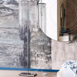 Cattelan Italia Venezia Floor Light, Glass, Chrome