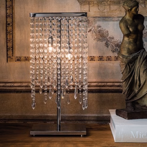 Cattelan Italia Venezia Rectangular Table Light, Glass, Chrome