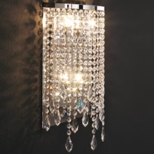 Cattelan Italia Venezia Wall Light, Glass, Chrome