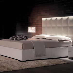 Cattelan Italia William Bed, fabric, synthetic nubuck, micro nubuck, synthetic leather, soft leather
