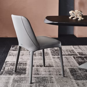 Cattelan Italia Wilma Chair, fabric, synthetic nubuck, micro nubuck, synthetic leather, soft leather