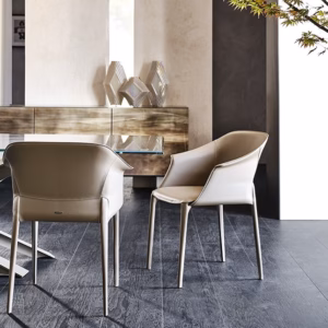 Cattelan Italia ZULEIKA Chair, leather upholstery