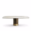 Eforma Cilindro Fixed Dining Round in Glass, Ceramic, Wood or Marble