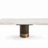 Eforma Cilindro Fixed Dining Round in Glass, Ceramic, Wood or Marble