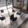 Eforma Cilindro Fixed Dining Round in Glass, Ceramic, Wood or Marble