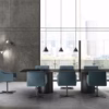 Eforma Cilindro Fixed Dining Round in Glass, Ceramic, Wood or Marble