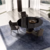 Eforma Cilindro Fixed Dining Round in Glass, Ceramic, Wood or Marble