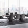 Eforma Cilindro Fixed Dining Round in Glass, Ceramic, Wood or Marble