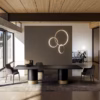 Eforma Cilindro Fixed Dining Round in Glass, Ceramic, Wood or Marble