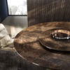Eforma Cilindro Fixed Dining Round in Glass, Ceramic, Wood or Marble