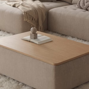 Sits Cleo Footstool with Box and Veneer Top