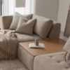 Sits Cleo Modular Sofa Upholstered in Fabric, Leather