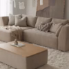 Sits Cleo Modular Sofa Upholstered in Fabric, Leather