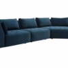 Sits Cleo Modular Sofa Upholstered in Fabric, Leather