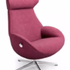 Conform Globe Armchair Lounge Chair Swivel Base in Fabric or Leather