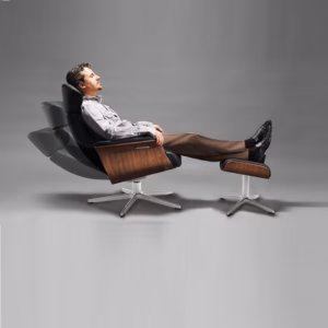 Conform Timeout Armchair Lounge Chair Swivel Base in Fabric or Leather