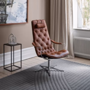 Conform Bravo Armchair Lounge Chair Swivel Base in Fabric or Leather