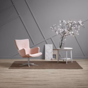 Conform Gyro Armchair Lounge Chair Swivel Base in Fabric or Leather