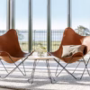Cuero Butterfly Chair in Leather