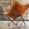 Cuero Butterfly Chair in Leather