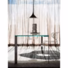Desalto Liko Dining Table 404 in Transparent Glass Top