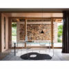 Desalto Liko Dining Table 404 in Transparent Glass Top