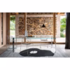Desalto Liko Dining Table 404 in Transparent Glass Top